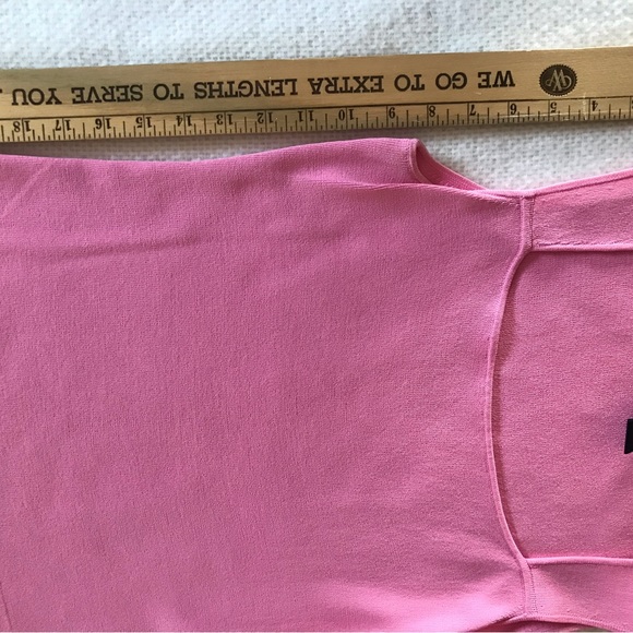 J.A.C. 2 Piece Sweater Set, pink, button cardigan, square neck sleeveless shell - Picture 11 of 13